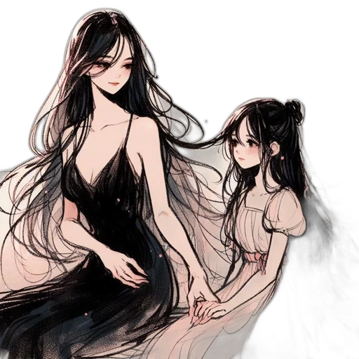 dress, concept art, fantasy art, watercolor transparent PNG cut-out