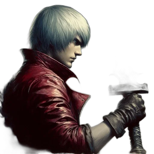 weapon, sword, staff, jacket transparent PNG cut-out