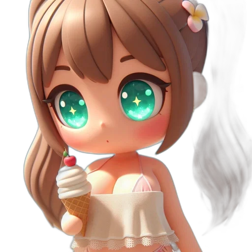 food, staff, dress, 3d render transparent PNG cut-out