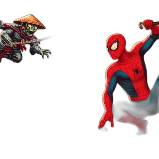 concept art, comic book art, fantasy art, 3d render transparent PNG cut-out