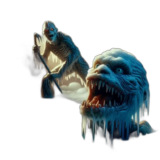 creature, animal, dragon, staff transparent PNG cut-out