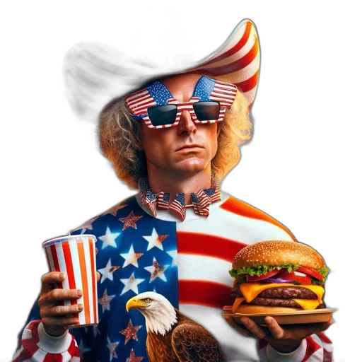food, jacket, concept art, photorealistic transparent PNG cut-out