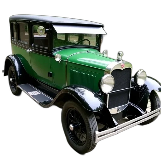 car, photorealistic, 3d render, vintage transparent PNG cut-out