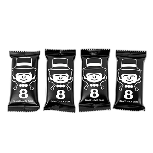 food, monochrome, row, four transparent PNG cut-out