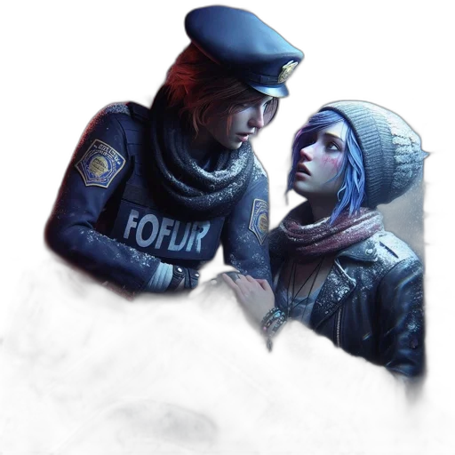 jacket, face, hat, concept art transparent PNG cut-out