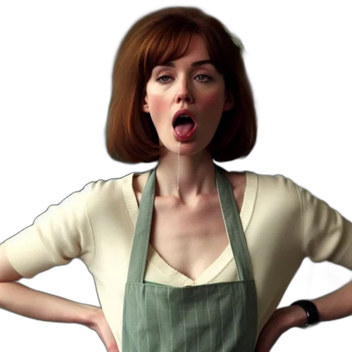 face, dress, hair, robot transparent PNG cut-out