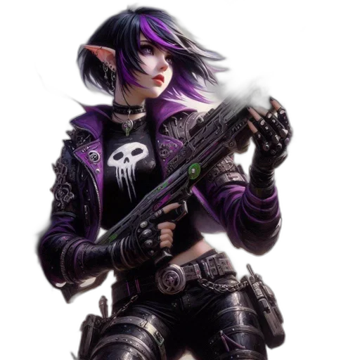 weapon, staff, concept art, cyberpunk transparent PNG cut-out