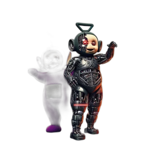 robot, creature, staff, mask transparent PNG cut-out