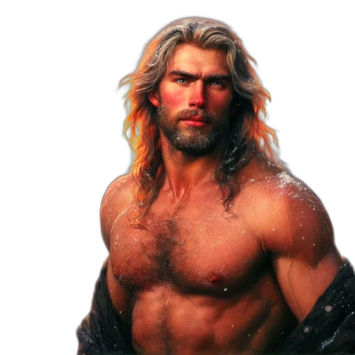 hair, sword, fantasy art, photorealistic transparent PNG cut-out