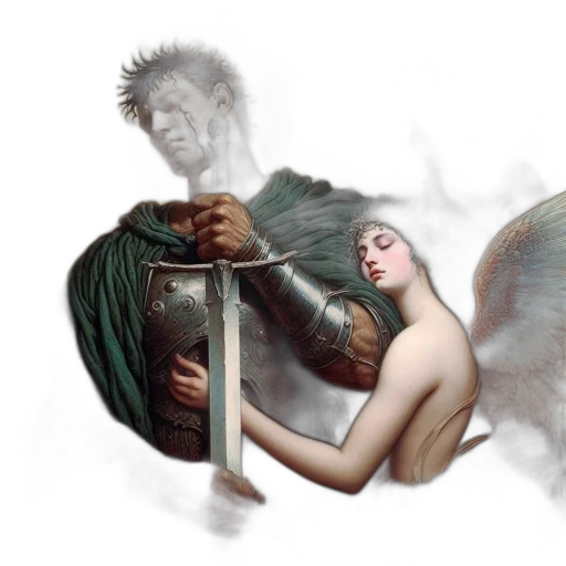 fantasy art, concept art, photorealistic, oil painting transparent PNG cut-out