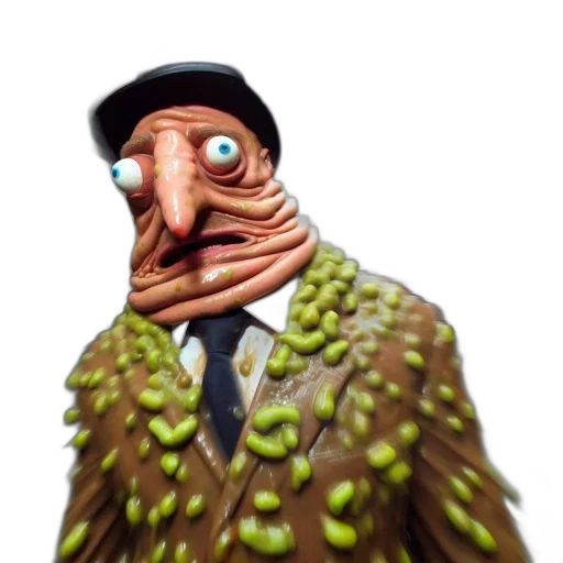 creature, mask, face, jacket transparent PNG cut-out