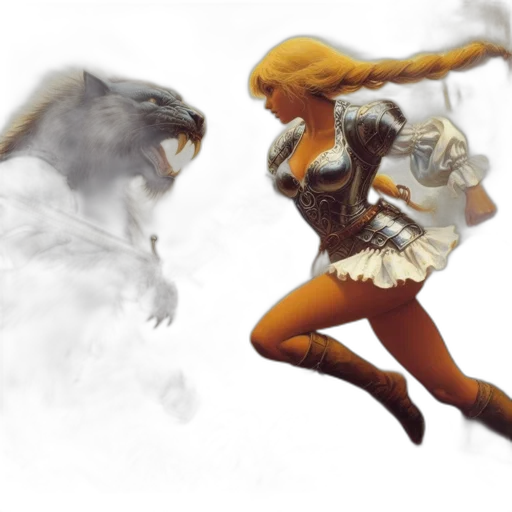 concept art, fantasy art, comic book art, photorealistic transparent PNG cut-out