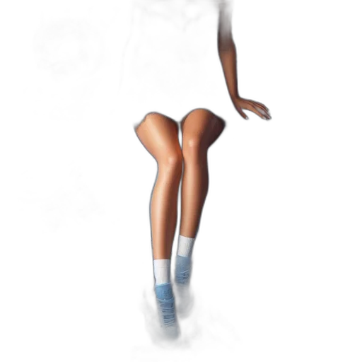 dress, staff, shoes, 3d render transparent PNG cut-out