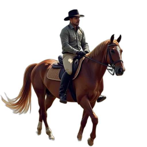 hat, animal, jacket, staff transparent PNG cut-out