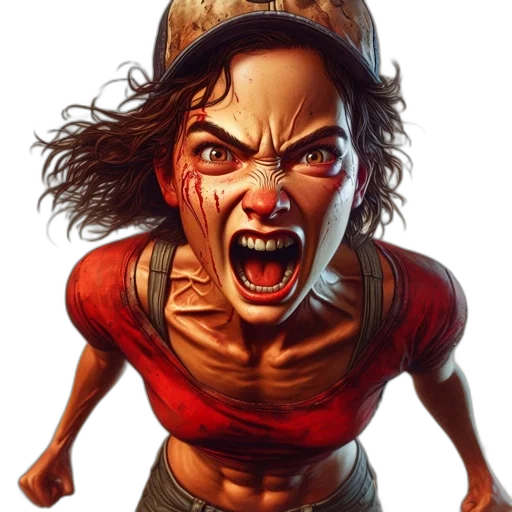 face, comic book art, concept art, photorealistic transparent PNG cut-out