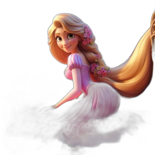 dress, hair, fantasy art, concept art transparent PNG cut-out