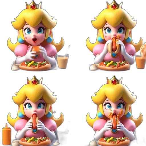 food, crown, concept art, pixel art transparent PNG cut-out