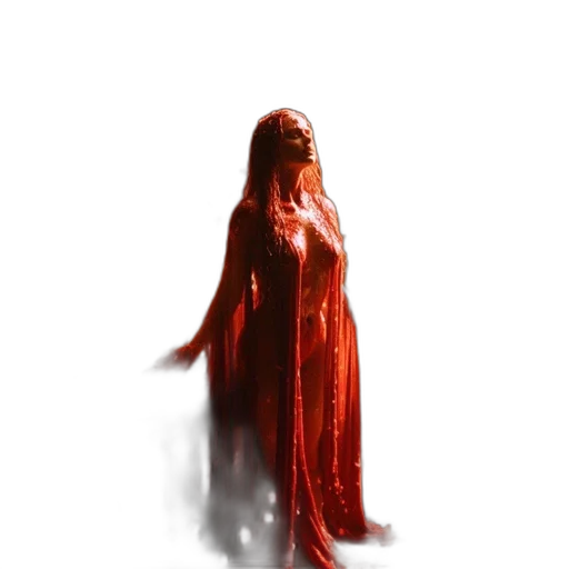 dress, creature, mask, hair transparent PNG cut-out
