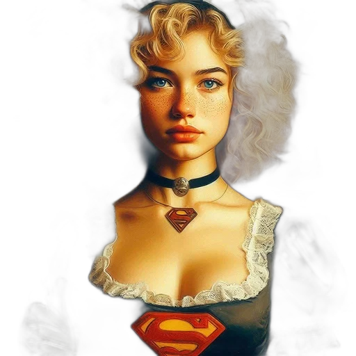 face, jewelry, crown, comic book art transparent PNG cut-out