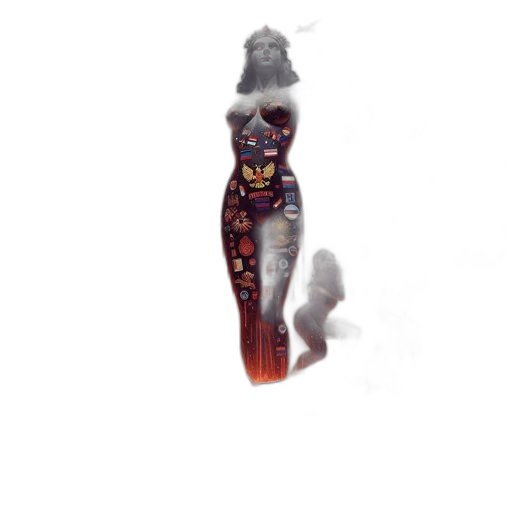 staff, dress, creature, mask transparent PNG cut-out