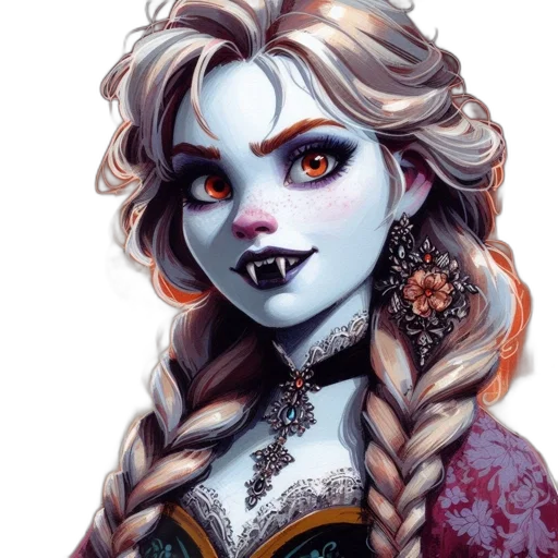 face, fantasy art, concept art, comic book art transparent PNG cut-out