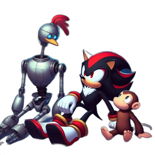 robot, concept art, pixel art, 3d render transparent PNG cut-out