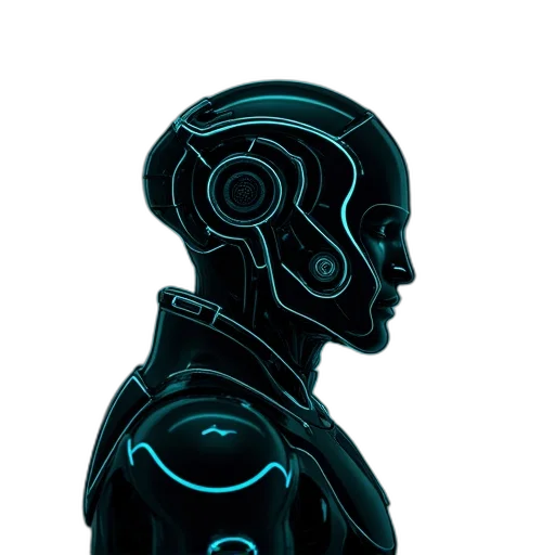 robot, jacket, face, mask transparent PNG cut-out