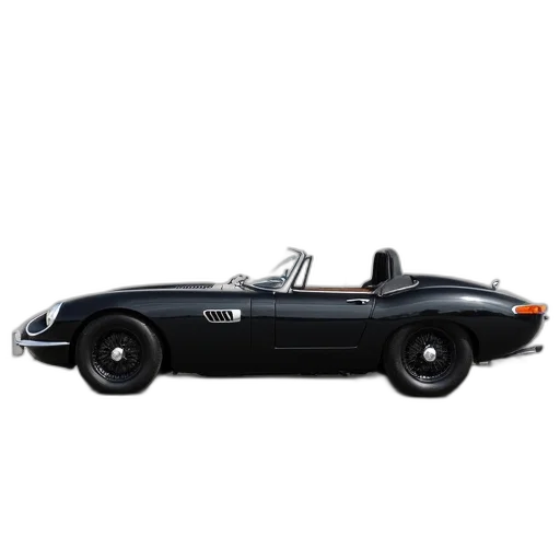 car, sleek, black, sports transparent PNG cut-out