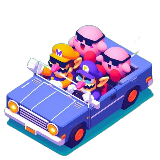 car, robot, weapon, pixel art transparent PNG cut-out
