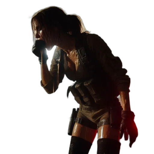 weapon, jacket, staff, concept art transparent PNG cut-out
