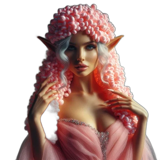 dress, fantasy art, concept art, photorealistic transparent PNG cut-out