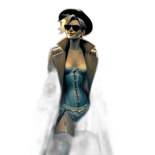 dress, mask, jacket, robot transparent PNG cut-out