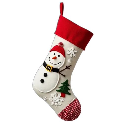 shoes, white, christmas, stocking transparent PNG cut-out