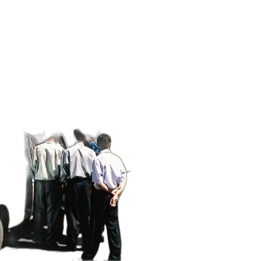 staff, car, jacket, robot transparent PNG cut-out