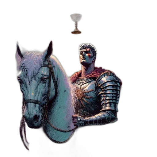 robot, jewelry, sword, crown transparent PNG cut-out