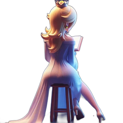 dress, crown, staff, concept art transparent PNG cut-out