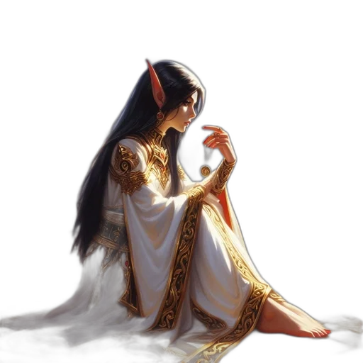 dress, jewelry, dragon, sword transparent PNG cut-out
