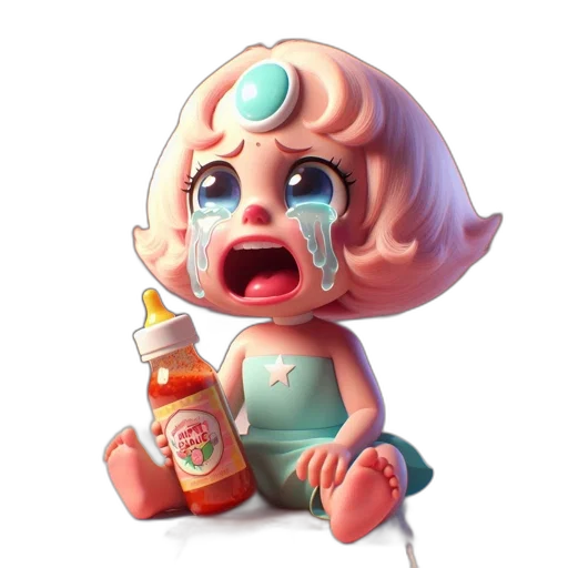 food, bottle, creature, face transparent PNG cut-out