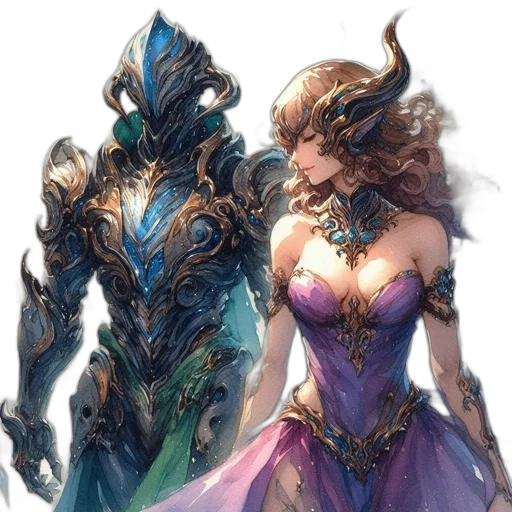 dress, mask, fantasy art, concept art transparent PNG cut-out