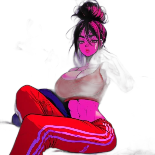 jacket, concept art, cyberpunk, anime transparent PNG cut-out