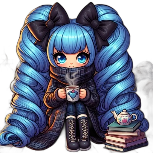 anime, pixel art, cartoon, cyberpunk transparent PNG cut-out