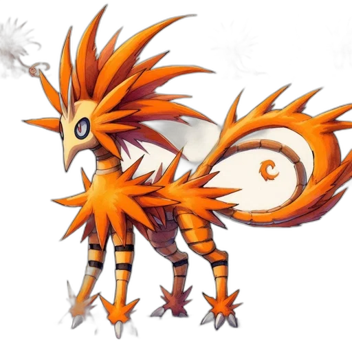 dragon, creature, animal, staff transparent PNG cut-out