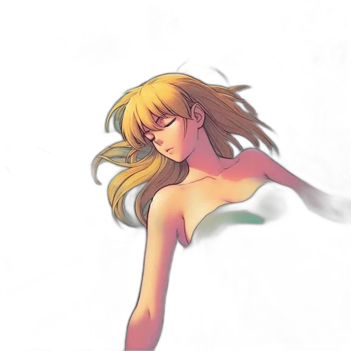hair, dress, mask, staff transparent PNG cut-out