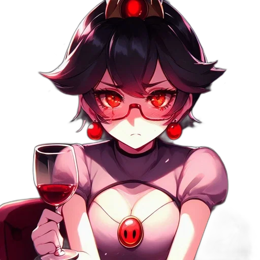 dress, crown, staff, robot transparent PNG cut-out