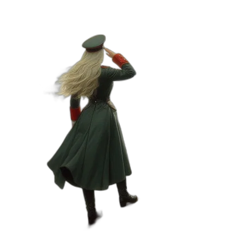 hat, staff, dress, jacket transparent PNG cut-out