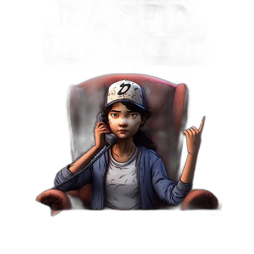 face, concept art, 3d render, pixel art transparent PNG cut-out