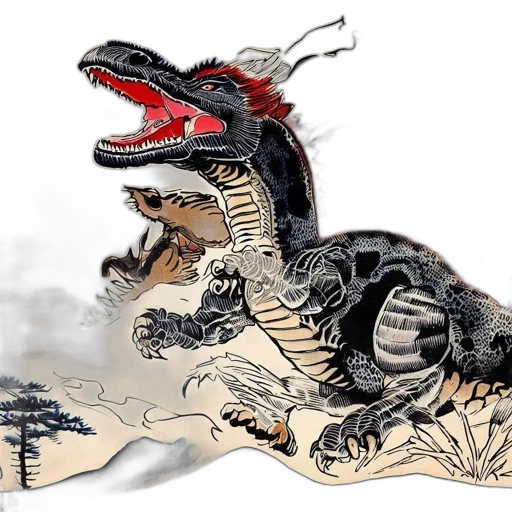 dragon, creature, animal, concept art transparent PNG cut-out
