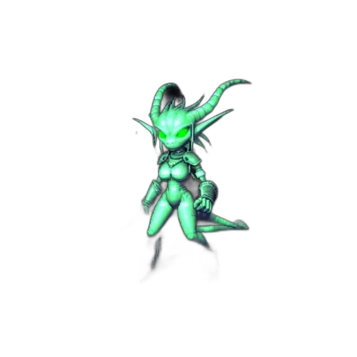 creature, staff, dragon, robot transparent PNG cut-out