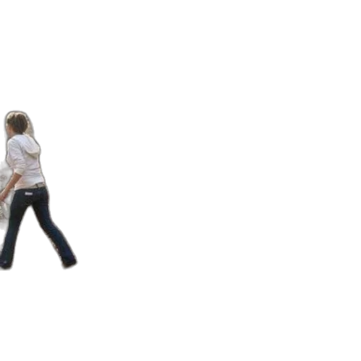 staff, shoes, jacket, hair transparent PNG cut-out