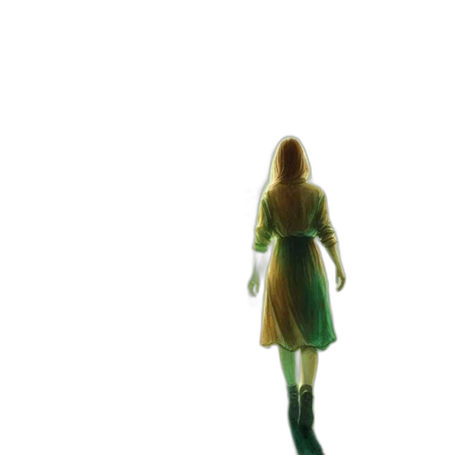dress, robot, creature, hair transparent PNG cut-out